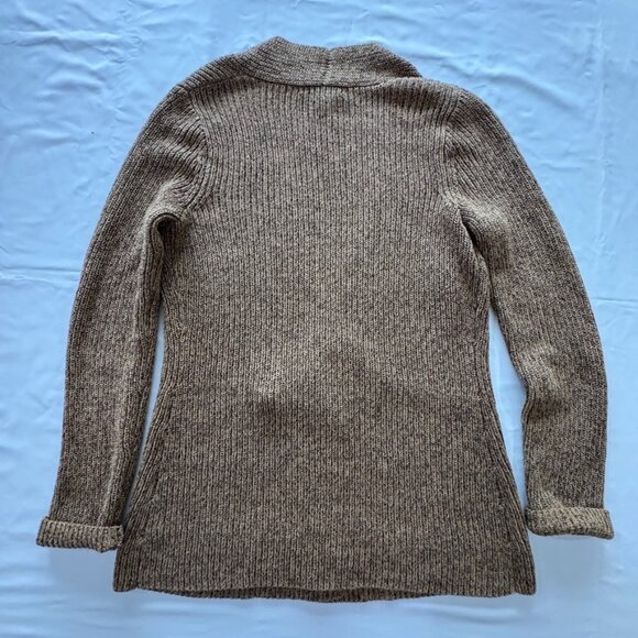 Ralph Lauren Cardigan Sweater Women's S Brown 100% Cotton Knitwear - Casual - Picture 5 of 13